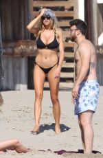 CHARLOTTE MCKINNEY in Bikini at a Beach in Malibu 06/18/2016