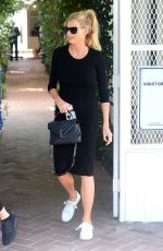 CHARLOTTE MCKINNEY Leaves a Spa in Melrose Place 06/01/2016