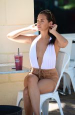 CHLOE GOODMAN in Swimsuit on the Beach in Miami 05/29/2016