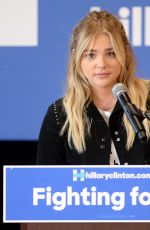 CHLOE MORETZ at Garden Grove Get Out the Vote Event in Westminster 06/03/2016