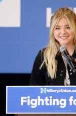 CHLOE MORETZ at Garden Grove Get Out the Vote Event in Westminster 06/03/2016