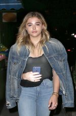 CHLOE MORETZ in Jeans Night Out in New York 06/21/2016