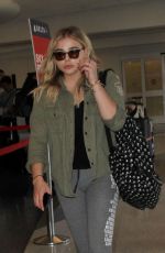 CHLOE MORETZ in Leggings at LAX Airport 06/21/016