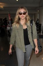 CHLOE MORETZ in Leggings at LAX Airport 06/21/016