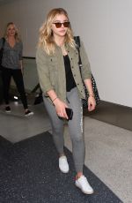 CHLOE MORETZ in Leggings at LAX Airport 06/21/016
