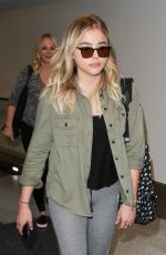 CHLOE MORETZ in Leggings at LAX Airport 06/21/016