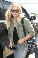 CHLOE MORETZ in Leggings at LAX Airport 06/21/016