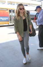 CHLOE MORETZ in Leggings at LAX Airport 06/21/016