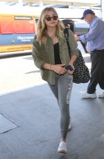 CHLOE MORETZ in Leggings at LAX Airport 06/21/016