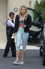 CHLOE MORETZ in Leggings Out in Los Angeles 06/07/2016
