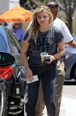 CHLOE MORETZ Leaves a Dermatologist