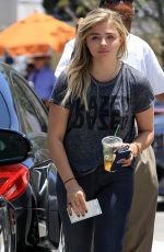 CHLOE MORETZ Leaves a Dermatologist