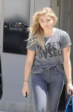 CHLOE MORETZ Leaves a Dermatologist