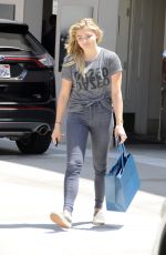 CHLOE MORETZ Leaves a Dermatologist