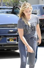 CHLOE MORETZ Leaves a Dermatologist
