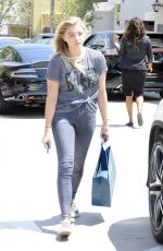 CHLOE MORETZ Leaves a Dermatologist