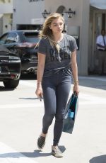CHLOE MORETZ Leaves a Dermatologist