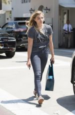CHLOE MORETZ Leaves a Dermatologist