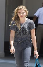 CHLOE MORETZ Leaves a Dermatologist