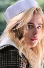 CHLOE MORETZ on the Set of a Photoshoot at Central Park in New York 06/28/2016