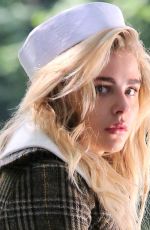 CHLOE MORETZ on the Set of a Photoshoot at Central Park in New York 06/28/2016