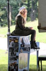 CHLOE MORETZ on the Set of a Photoshoot at Central Park in New York 06/28/2016