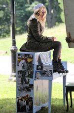 CHLOE MORETZ on the Set of a Photoshoot at Central Park in New York 06/28/2016