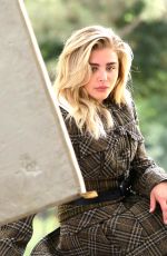 CHLOE MORETZ on the Set of a Photoshoot at Central Park in New York 06/28/2016