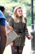CHLOE MORETZ on the Set of a Photoshoot at Central Park in New York 06/28/2016