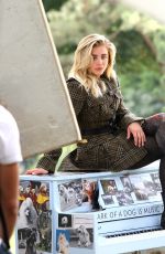 CHLOE MORETZ on the Set of a Photoshoot at Central Park in New York 06/28/2016