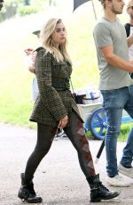 CHLOE MORETZ on the Set of a Photoshoot at Central Park in New York 06/28/2016