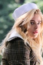 CHLOE MORETZ on the Set of a Photoshoot at Central Park in New York 06/28/2016