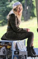 CHLOE MORETZ on the Set of a Photoshoot at Central Park in New York 06/28/2016