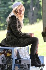 CHLOE MORETZ on the Set of a Photoshoot at Central Park in New York 06/28/2016