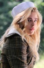 CHLOE MORETZ on the Set of a Photoshoot at Central Park in New York 06/28/2016