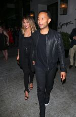 CHRISSY TEIGEN at Spago Restaurant in Beverly Hills 06/03/2016