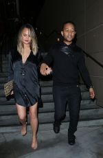 CHRISSY TEIGEN Night Out in Hollywood 06/27/2016