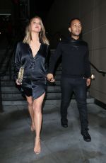 CHRISSY TEIGEN Night Out in Hollywood 06/27/2016