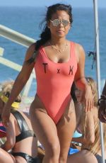 CHRISTINA MILIAN in Swimsuit at a Beach in Malibu 06/20/2016
