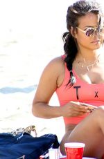 CHRISTINA MILIAN in Swimsuit at a Beach in Malibu 06/20/2016