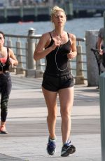 CLAIRE DANES Out Jogging in New York 06/11/2016