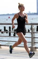 CLAIRE DANES Out Jogging in New York 06/11/2016