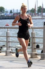 CLAIRE DANES Out Jogging in New York 06/11/2016