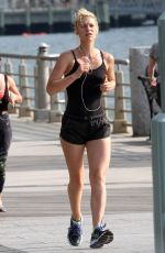 CLAIRE DANES Out Jogging in New York 06/11/2016