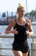 CLAIRE DANES Out Jogging in New York 06/11/2016