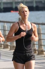 CLAIRE DANES Out Jogging in New York 06/11/2016