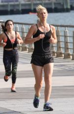CLAIRE DANES Out Jogging in New York 06/11/2016