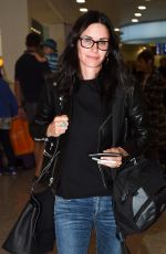 COURTENEY COX at Heathrow Airport in London 06/24/2016