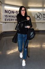 COURTENEY COX at Heathrow Airport in London 06/24/2016