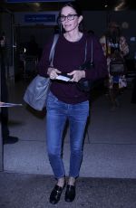 COURTENEY COX at LAX Airport in Los Angeles 05/23/2016
